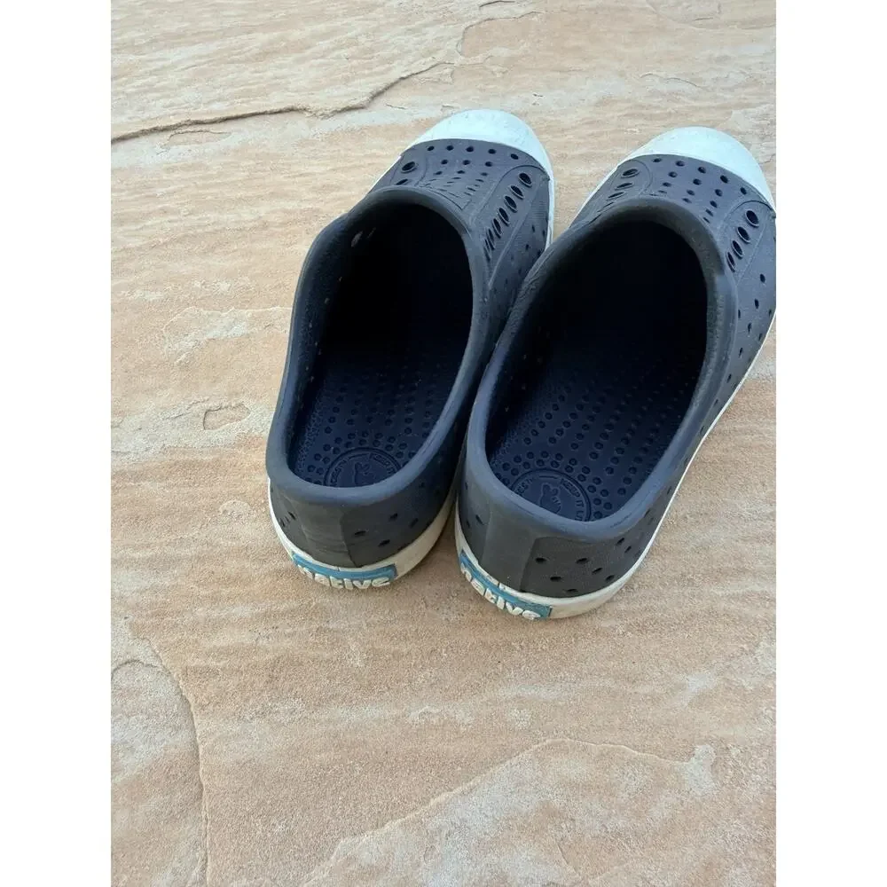 Native Jefferson Kids Casual Slip On Water Shoes Black Size C12 JK